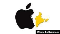 Apple India Map Logo