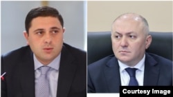 მსჯავრდებული რომეო მიქაუტაძე (მარცხნივ) და ბრალდებული გრიგოლ ლილუაშვილი