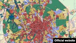 Фрагмент графической части Генплана Москвы