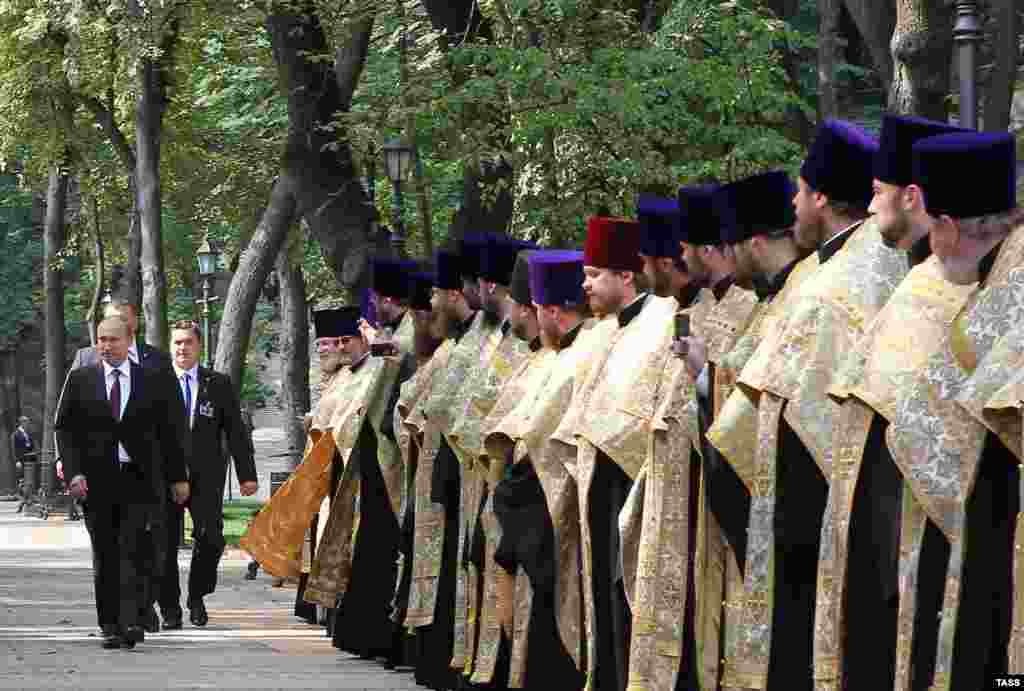 Russia President Vladimir Putin in Kyiv on July 27