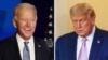 Joe Biden (stânga) și Donald Trump