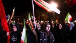 People gather in Tehran after a two-week temporary cease-fire was agreed between Iran and the United States.