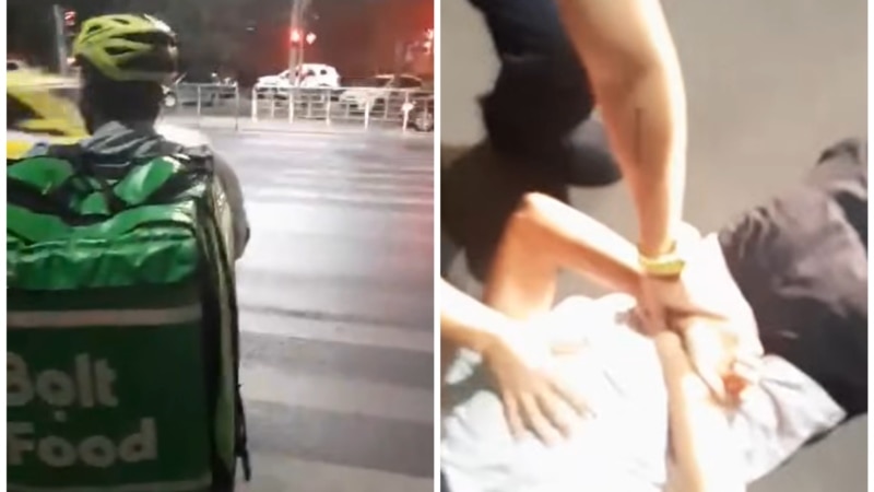 Livrator străin, lovit în față de un tânăr de 20 de ani: „Mergi înapoi în țara ta. Ești un invadator”. Agresorul a fost reținut