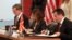 Ambasadori amerikan në Shkup, Pol Uollers, ministri i Drejtësisë, Blerim Bexheti, dhe ministrja e Punëve të Brendshme, Gordana Jankullovska.