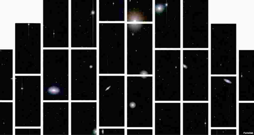 This is one of the first images recorded by the Dark Energy Camera.