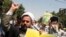 Pro-Hizballah Iranian demonstrators in Tehran on July 14
