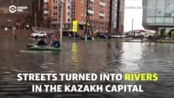 'We Live In A Swamp': Fury Over Floods In Kazakh Capital