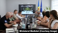 Imagine de la ședința bilaterală moldo-ucraineană a Comisiei Nistrene la care s-a luat decizia de a micșora debitul deversat în Nistru de la 85 m³/s la 75 m³/s, măsură valabilă până la sfârșitul lunii august.