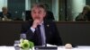 BELGIUM -- Current President of Bosnia and Herzegovina's tripartite presidency, Croatian Zeljko Komsic waits before a meeting of the EU-Western Balkans Summit at the EU headquarters in Brussels Belgium February 16, 2020.