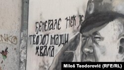 Mural sa likom osuđenog ratnog zločinca Ratka Mladića u Beogradu nepoznati građani su više puta precrtavali i šarali u znak protesta, ali je on brzo vraćan u prvobitno stanje.