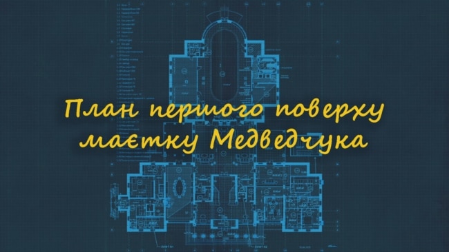 План першого поверху маєтку Медведчука 