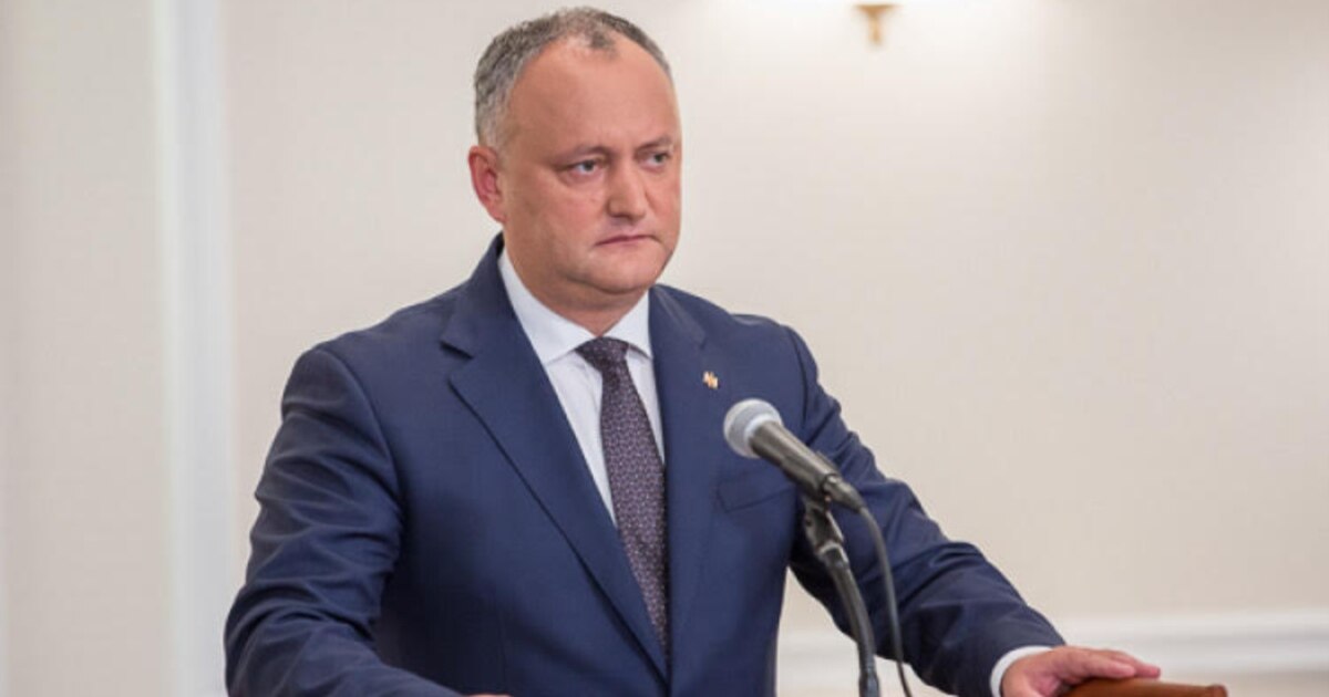 Ex-Moldovan President Dodon Detained After Home Searched By Anti ...
