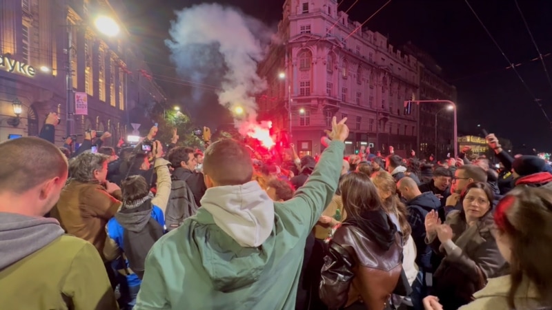 Student-Led Opposition Celebrates In Serbia After Vucic Concedes Election Defeat