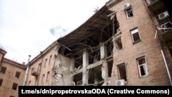 Последствия одного из недавних ударов по Днепру