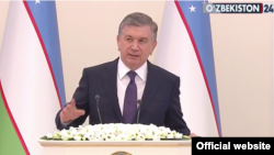 Президент Узбекистана Шавкат Мирзияев. Ташкент, 22 декабря 2017 года.