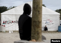Лагерь временного содержания мигрантов в Кале (Франция)