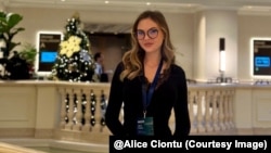 Alice Ciontu, studentă la Medicină în anul V.