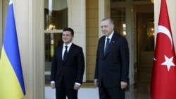 Владимир Зеленский и Реджеп Эрдоган во время встречи в Стамбуле, Турция, 16 октября 2020 года