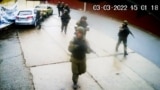 Ukraine - Russian forces in Bucha - from Ukrainian Service documentary on Yablunska Street - screen grab 1