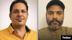 محمد معصوم‌شاهی (راست) و حامد ولیدی