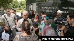 Chechnya, Grozny, Meeting of relatives of missing people. 01June2012