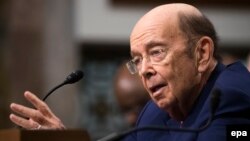 Wilbur Ross testifies during his confirmation hearing before the Senate Commerce, Science, and Transportation Committee in Washington, D.C., last month.