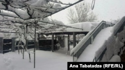 თოვლი ხაშურში. 30 დეკემბერი, 2025 წელი