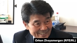 Әкежан Қажыгелдин, Қазақстанның бұрынғы премьер-министрі. Брюссель, 9 сәуір 2018 жыл