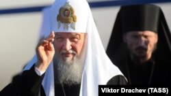 Московський патріарх Кирило в аеропорту Мінська, 13 жовтня 2018 року