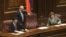 Armenia -- Galust Sahakian (C) takes over as new speaker of the National Assembly, Yerevan, 29Apr2014