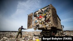 Полигон твердых бытовых отходов "Ядрово" в Подмосковье