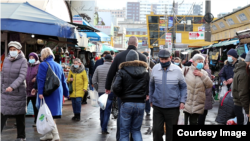 Piața Centrală din Chișinău, 16 februarie 2021.