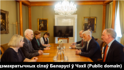 Сустрэча Алеся Бяляцкага з Пэтрам Паўлам, Прага, 16 сакавіка 2026