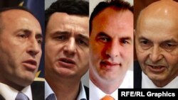 Liderët nga koalicioni i partive Aleanca për Ardhmërinë e Kosovës, Vetëvendosje, NISMA dhe Lidhja Demokratike e Kosovës