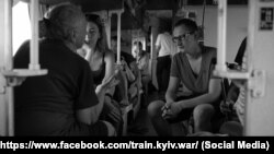 Зйомки фільму «Поїзд Київ-війна» під час роботи, літо 2019 року
