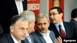 Liviu Dragnea, Victor Ponta și Liviu Geoană la reuniunea Consiliului Executiv Național al PSD... în 2019 