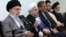Iran's supreme Leader Ali Khamenei (L), in a meeting with Rouhani's cabinet on August 2016.
