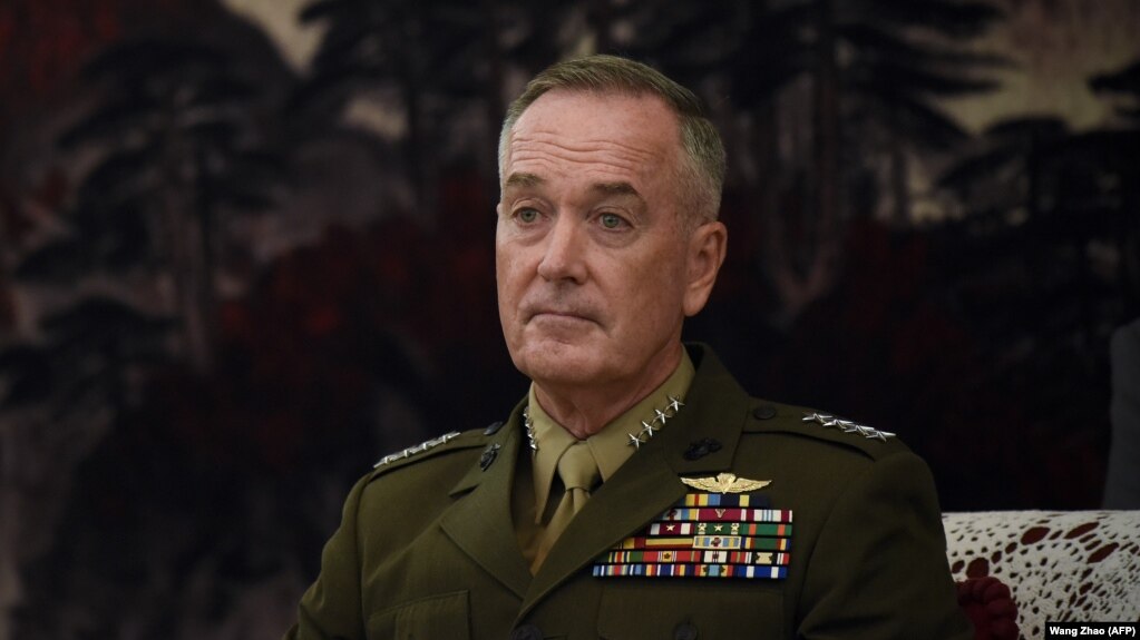 Image result for US military chief Dunford: