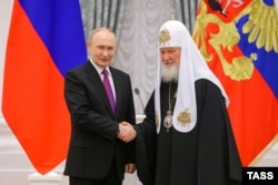 Ruski predsjednik Vladimir Putin i patrijarh Ruske pravoslavne crkve Kiril