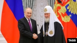 Президент Владимир Путин и патриарх Кирилл. Иллюстративная фотография