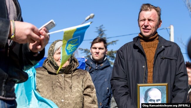 Акция в Симферополе, 9 марта 2015 года