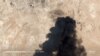 A satellite image shows an apparent drone strike on an Aramco oil facility in Saudi Arabia