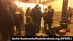 Акция «Ночной дозор на Банковой», Киев, 8 декабря 2019 года