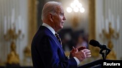 U.S. President Joe Biden called it a critical moment, saying Putin is “betting on” the United States walking away and warning that it would be a historic mistake if Washington fails to approve aid for Ukraine.