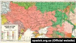 В. Кубійович, М. Кулицький «Етнографічна карта України», видана у 1949 році в Мюнхені