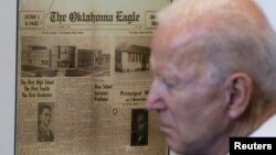 Presidenti amerikan, Joe Biden, në një qendër kulturore në Tulsa të Oklahomës, ku përkujtoi 100-vjetorin e masakrës së vitit 1921.
