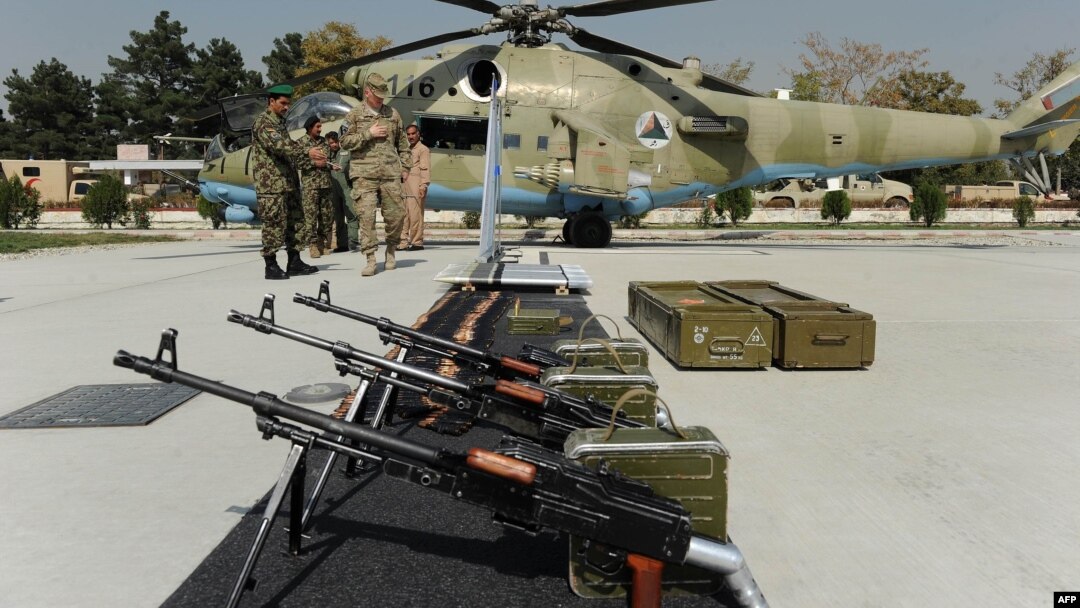 The United States has provided hundreds of thousands of weapons to Afghan security forces since 2004. (file photo)
