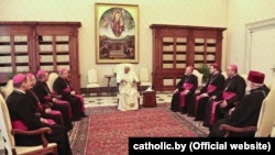 Каталіцкія герархі зь Беларусі сустракаюцца з Папам Рымскім Францішкам у рамках візыту "Аd limina apostolorum", які працягнецца з 1 да 7 лютага.