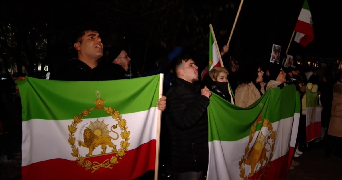 Iranians Protest Regime Outside Embassy In Yerevan