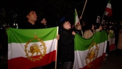 Iranians Protest Regime Outside Embassy In Yerevan
